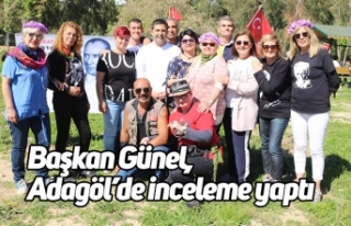 Başkan Günel, Adagöl’de inceleme yaptı