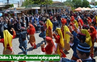 Didim 3. Vegfest’in resmi açılışı yapıldı