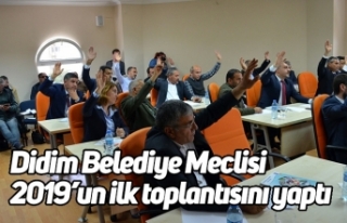 Didim Belediye Meclisi 2019’un ilk toplantısını...