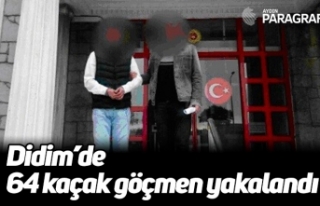Didim’de 64 kaçak göçmen yakalandı