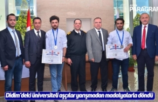 Didim’deki üniversiteli aşçılar yarışmadan...