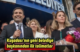 Kuşadası’nın yeni belediye başkanından ilk...