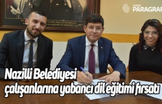 Nazilli Belediyesi çalışanlarına yabancı dil...