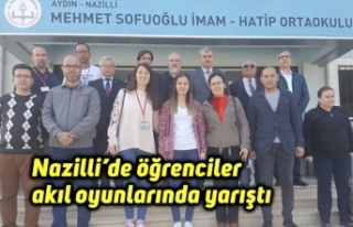 Nazilli’de öğrenciler akıl oyunlarında yarıştı
