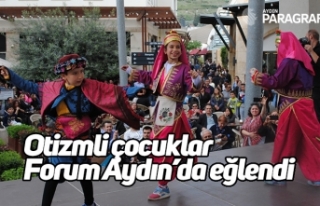Otizmli çocuklar Forum Aydın’da eğlendi