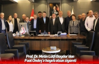 Prof. Dr. Metin Lütfi Baydar’dan Fuat Öndeş’e...