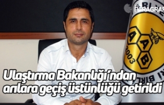 Ulaştırma Bakanlığı’ndan arılara geçiş üstünlüğü...