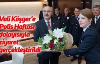 Vali Köşger’e Polis Haftası dolayısıyla ziyaret...