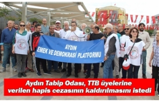 Aydın Tabip Odası, TTB üyelerine verilen hapis...