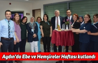 Aydın'da Ebe ve Hemşireler Haftası kutlandı