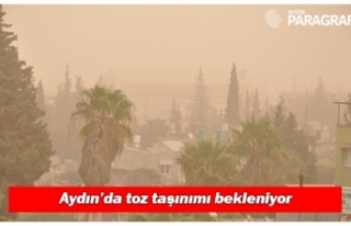 Aydın’da toz taşınımı bekleniyor
