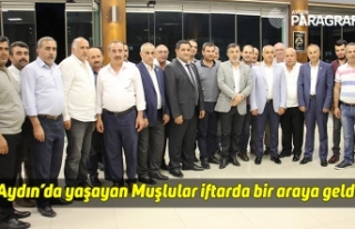 Aydın’da yaşayan Muşlular iftarda bir araya geldi