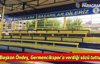 Başkan Fuat Öndeş, Germencikspor’a verdiği sözü...