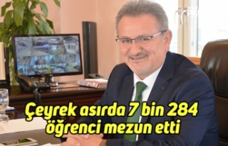 çeyrek asırda 7 bin 284 öğrenci mezun etti