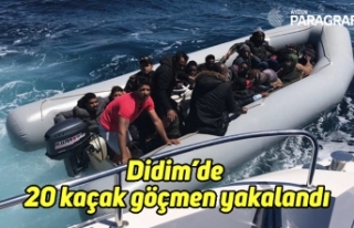 Didim’de 20 kaçak göçmen yakalandı