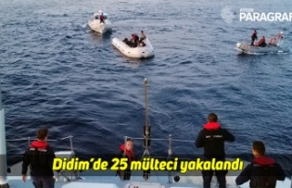 Didim’de 25 mülteci yakalandı