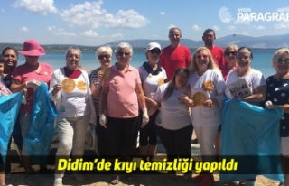 Didim’de kıyı temizliği yapıldı