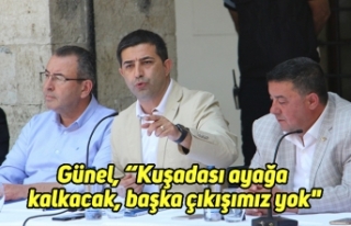 Günel, “Kuşadası ayağa kalkacak, başka çıkışımız...