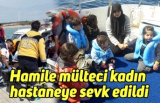 Hamile mülteci kadın hastaneye sevk edildi