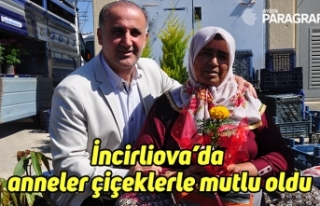 İncirliova’da anneler çiçeklerle mutlu oldu
