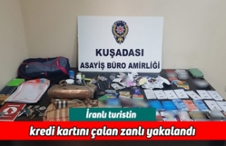 İranlı turistin kredi kartını çalan zanlı yakalandı