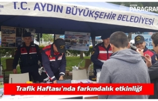 Jandarma ve polis ekiplerinden Trafik Haftası’nda...