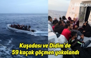 Kuşadası ve Didim’de 59 kaçak göçmen yakalandı