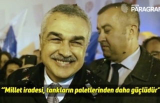 “Millet iradesi, tankların paletlerinden daha güçlüdür”