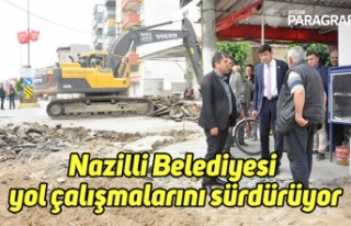 Nazilli Belediyesi yol çalışmalarını sürdürüyor