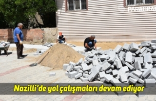 Nazilli’de yol çalışmaları devam ediyor
