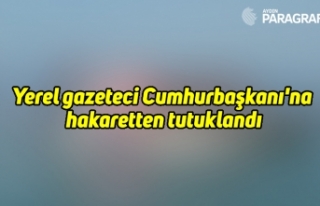 Yerel gazeteci Cumhurbaşkanı'na hakaretten...
