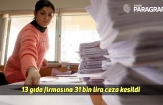 13 gıda firmasına 31 bin lira ceza kesildi