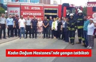 Aydın Kadın Doğum Hastanesi’nde yangın tatbikatı