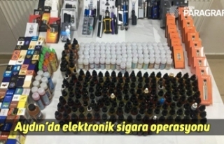 Aydın’da elektronik sigara operasyonu