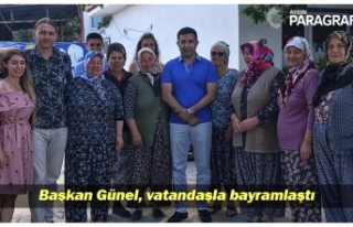 Başkan Günel, vatandaşla bayramlaştı