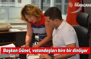 Başkan Günel, vatandaşları bire bir dinliyor