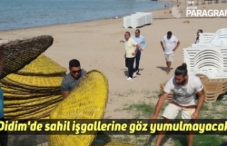 Didim'de sahil işgallerine göz yumulmayacak