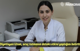 Diyetisyen Uzun, oruç tutmanın detoks etkisi yaptığını...