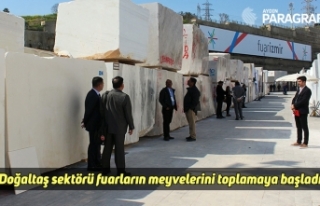 Doğaltaş sektörü fuarların meyvelerini toplamaya...