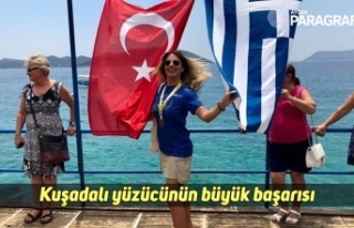 Kuşadalı yüzücünün büyük başarısı