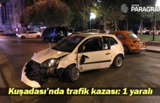 Kuşadası’nda trafik kazası: 1 yaralı