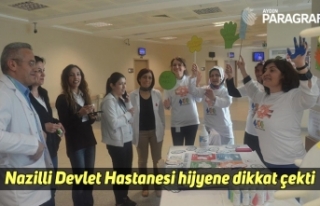 Nazilli Devlet Hastanesi hijyene dikkat çekti