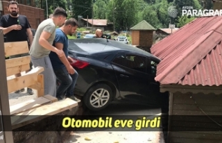 otomobil eve girdi