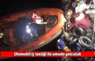 Otomobil iç lastiği ile umuda yolculuk