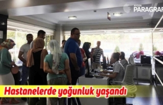 Aydın’daki hastanelerde bayram sonrası yoğunluk...