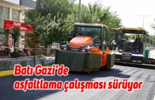 Batı Gazi’de asfaltlama çalışması sürüyor