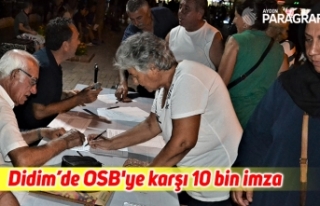 Didim’de OSB'ye karşı 10 bin imza