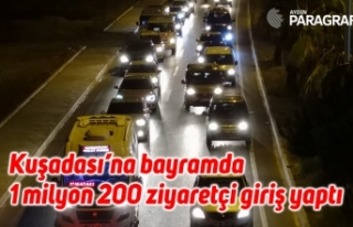 Kuşadası’na bayramda 1 milyon 200 ziyaretçi giriş...