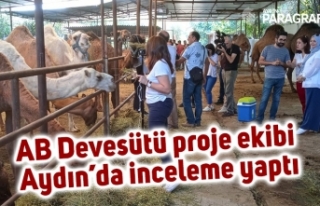 AB Devesütü proje ekibi Aydın’da inceleme yaptı