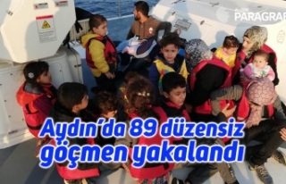 Aydın’da 89 düzensiz göçmen yakalandı